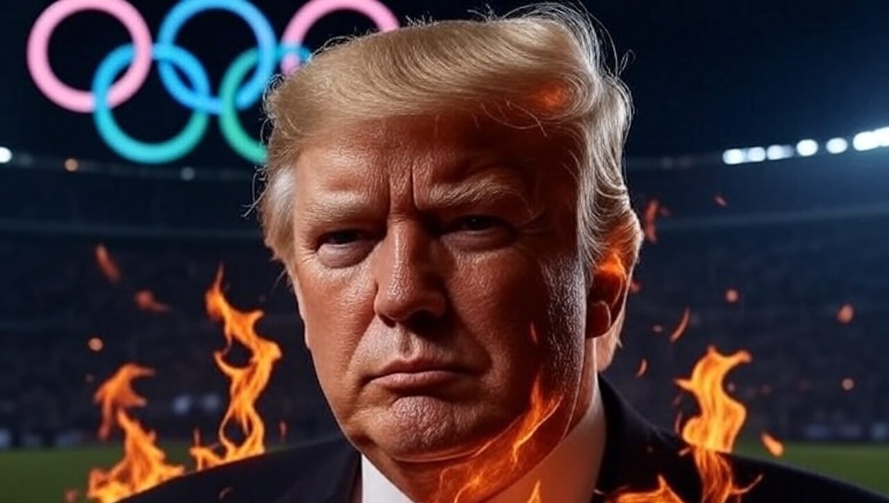 Trump festeggia il suo divieto alle atlete trans alle Olimpiadi e rimprovera i giornalisti: "Non applaudite?" (VIDEO) - Trump festeggia il suo divieto alle atlete trans alle Olimpiadi - Gay.it