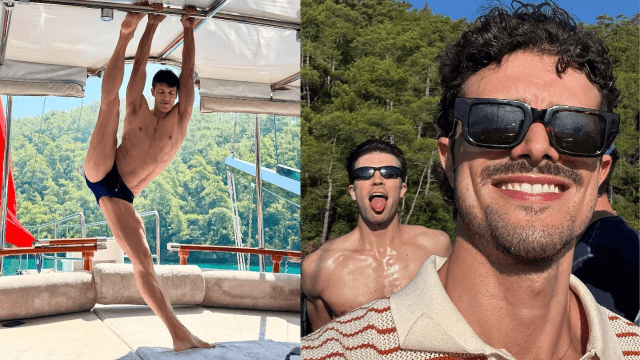 Roberto Bolle in vacanza senza Daniel Lee