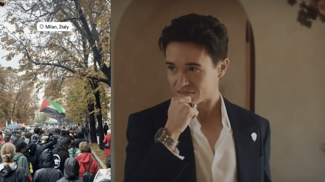Elliot Page ha preso parte al corteo pro-Palestina di Milano - Elliot Page supporta lo sciopero pro Palestina di Milano - Gay.it