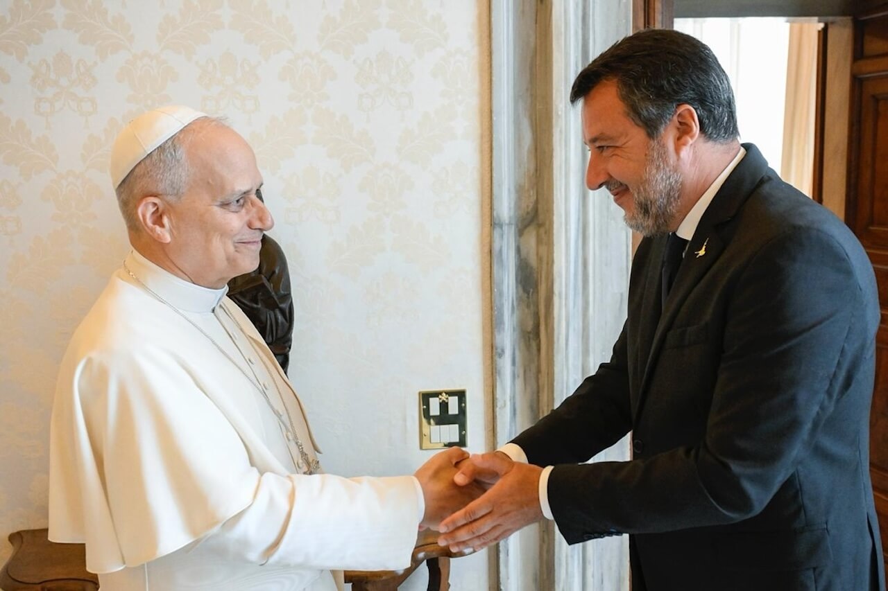 Papa Leone XIV e Matteo Salvini
