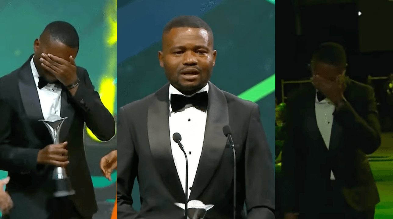Phuti Lekoloane, l’ex calciatore gay si commuove dopo aver vinto un importante premio sudafricano (VIDEO)