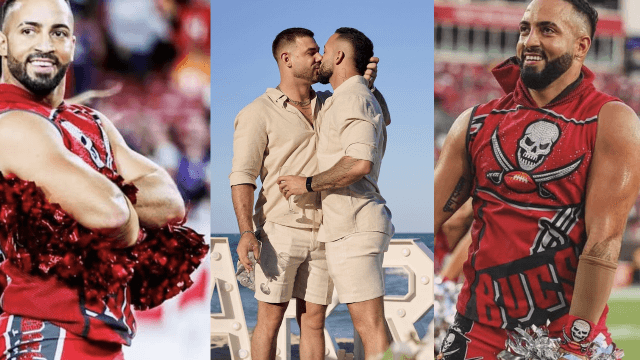 Randolph Rivera, il cheerleader NFL sposato con Alonso: "Non riesco ad immaginare la mia vita senza te" - Randolph Rivera il cheerleader NFL felicemente sposato con Alonso - Gay.it
