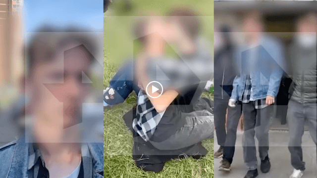 Un ragazzo è stato arrestato a Mosca dopo che un estremista di destra ha diffuso un video in cui bacia un altro ragazzo.