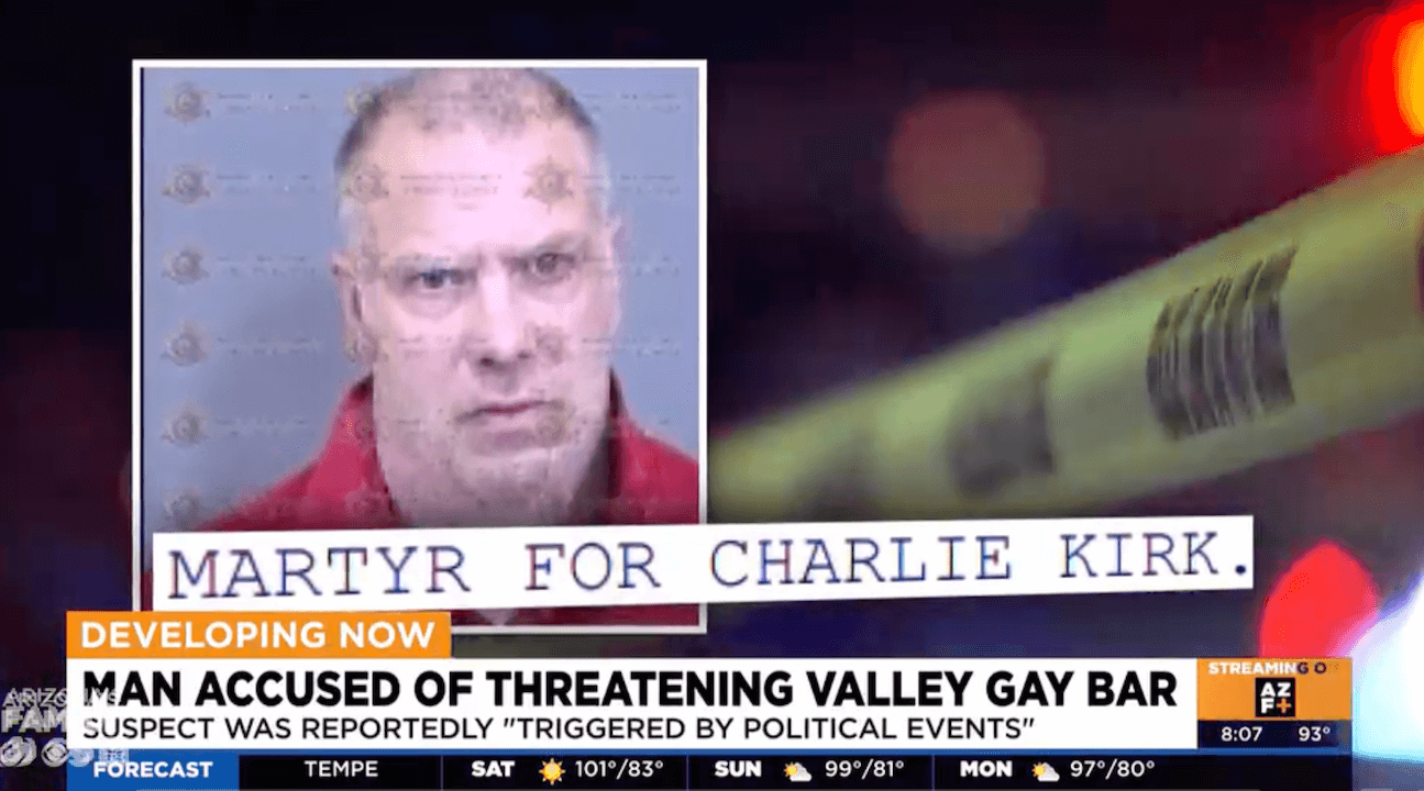 Vuole vendicare la morte di Charlie Kirk, arrestato dopo aver minacciato una strage in un bar LGBTQ+