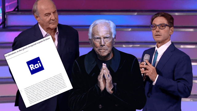 L'ombra di Giorgio Armani: la Rai "dimentica" il re della moda per il comunicato sugli ascolti TV