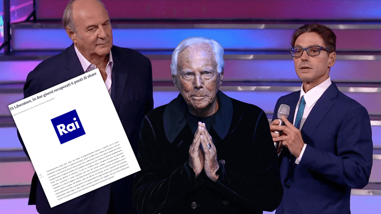 Rai si sbrodola contro Pier Silvio e gli ascolti, ma TeleMeloni ha (quasi) dimenticato Giorgio Armani: Affari Tuoi e La Ruota della Fortuna “oscurano” il re della moda