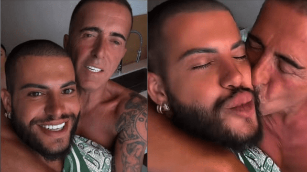 Bacio tra amici scatena l’odio: insulti omofobi per Franco Ricciardi e il truccatore gay dopo la foto social