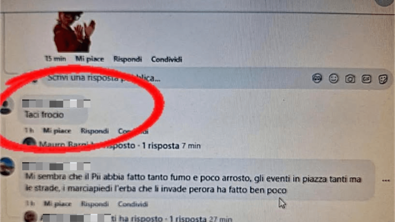 L'offesa omofoba rivolta a Vannetti