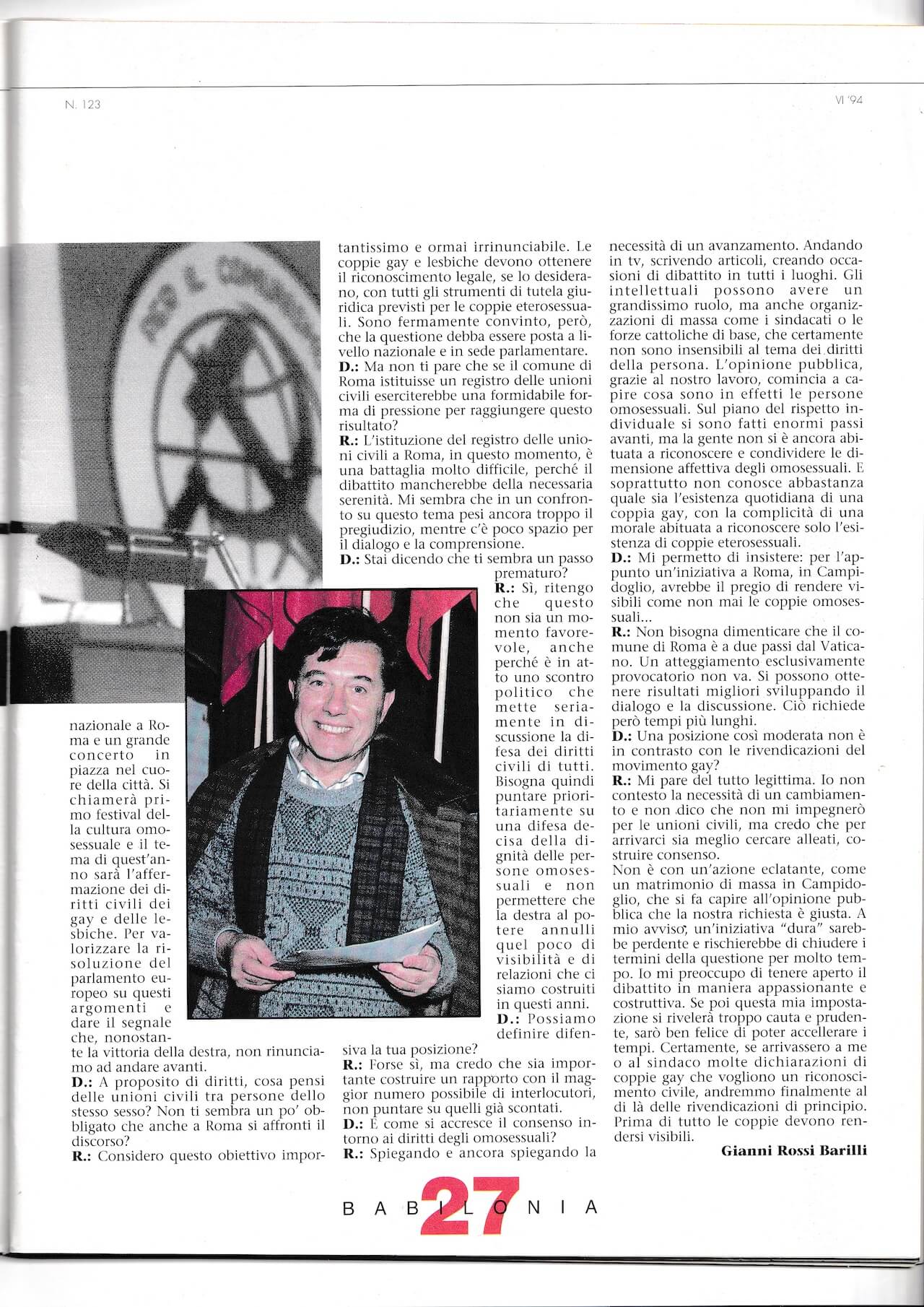1994 Babilonia n. 123, giugno 1994, pp. 26-27 (2)