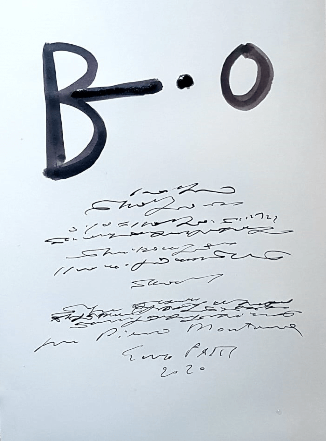 Bio -calligramma di Enzo Patti