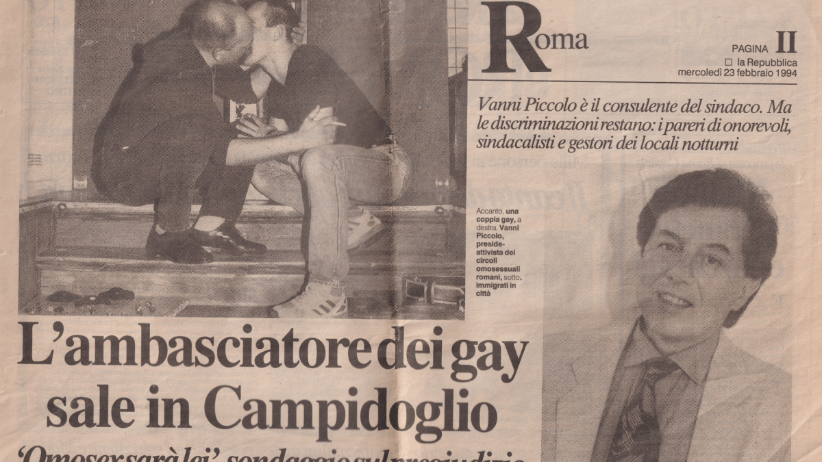 Vanni Piccolo, Carrara dedica una giornata ad uno dei padri del movimento LGBTQIA+ italiano - Digitalizzato 20250401 9 - Gay.it