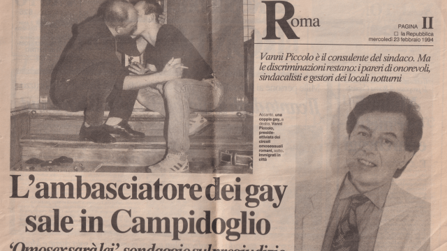 Vanni Piccolo, Carrara dedica una giornata ad uno dei padri del movimento LGBTQIA+ italiano - Digitalizzato 20250401 9 - Gay.it