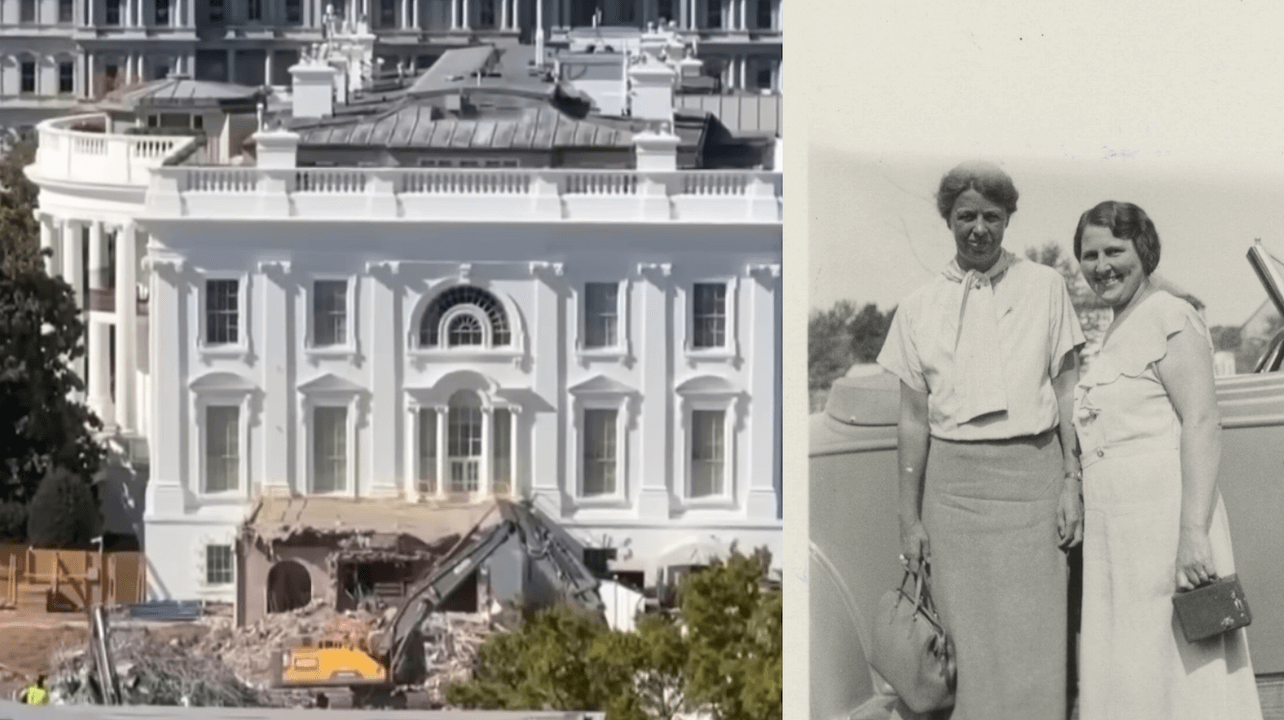Donald Trump ha distrutto l’Ala Est della Casa Bianca, eredità queer della First Lady Eleanor Roosevelt