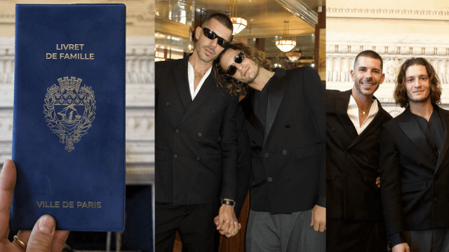 Gabriele Esposito e Andrea Pappalettera, matrimonio in Francia: "Qui è vera uguaglianza" - Gabriele Esposito e Andrea Pappalettera sposi in Francia - Gay.it