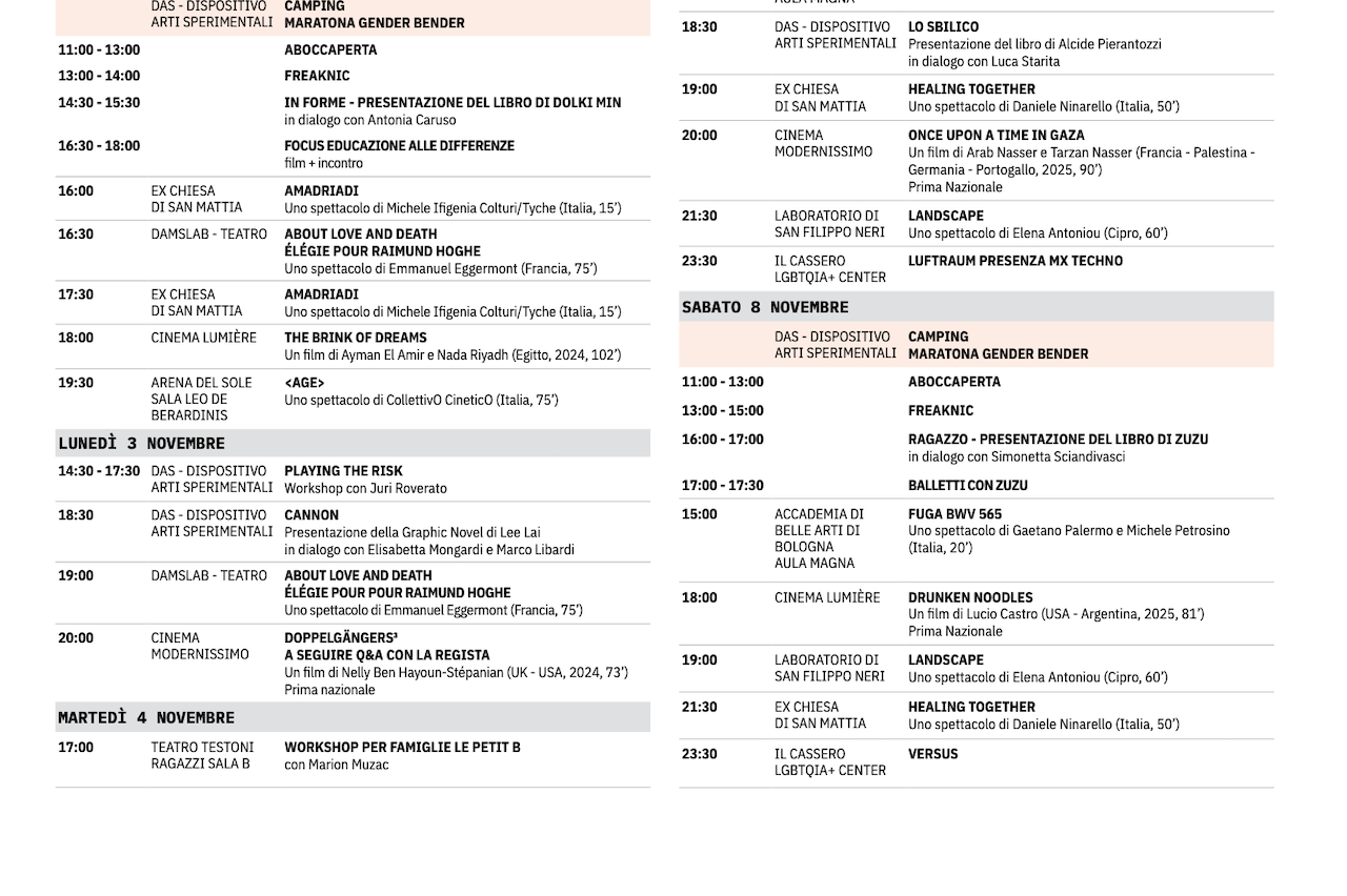 Gender Bender 2025, a Bologna 10 giorni di danza, cinema, letteratura e incontri - Gender Bender 2025 programma b - Gay.it