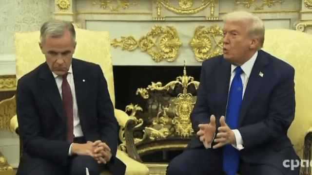 Mark Carney ha unə figliə non-binary e Trump alla Casa Bianca gli pone domande transfobiche (VIDEO) - Mark Carney e Trump - Gay.it