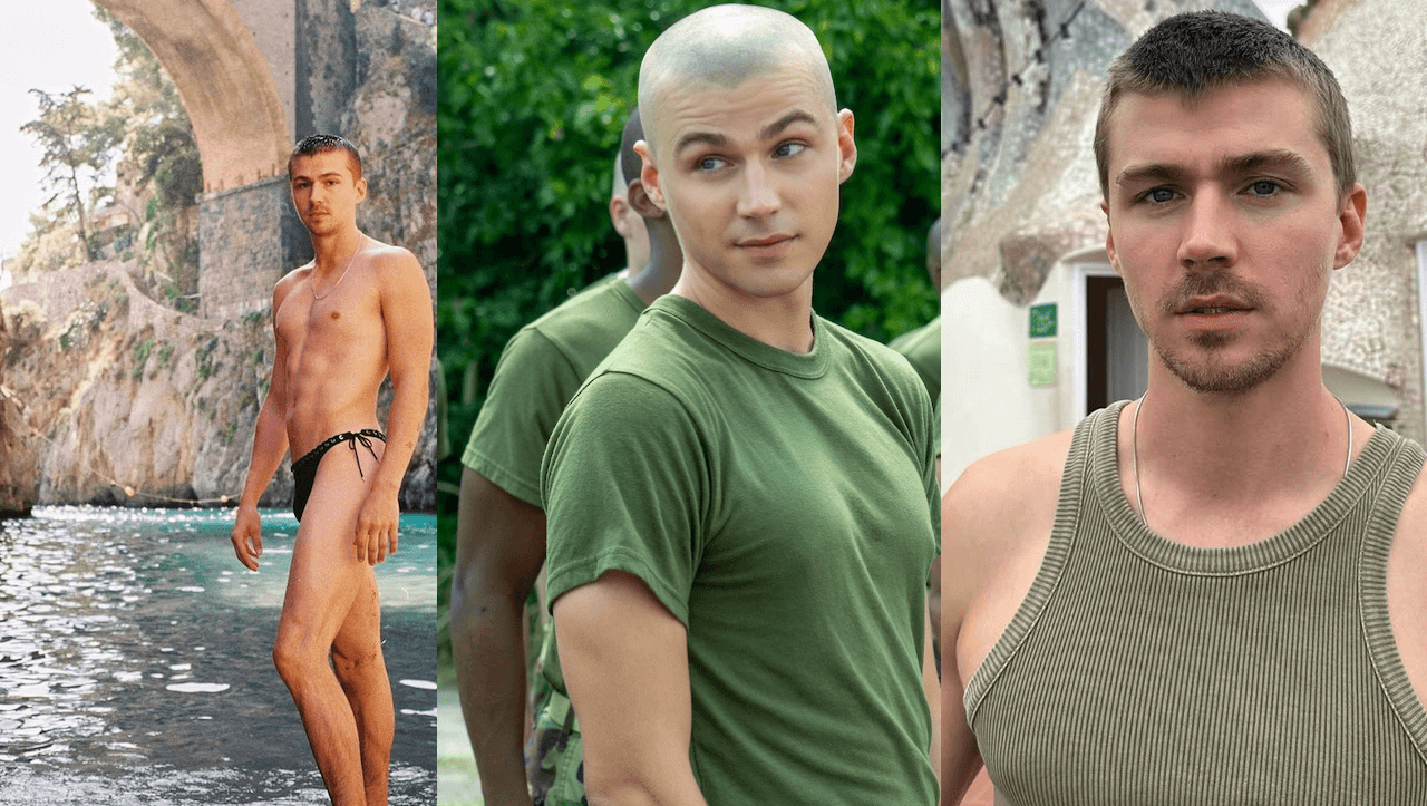 Boots cancellata, parla Miles Heizer: "Sono deluso, ma non dimenticherò mai il Pentagono che mi definisce spazzatura woke" - Miles Heizer in Boots - Gay.it