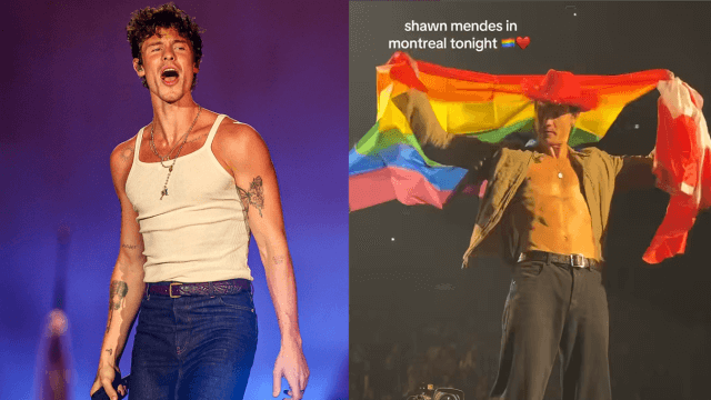 Shawn Mendes Gayit Bandiera LGBT Montreal