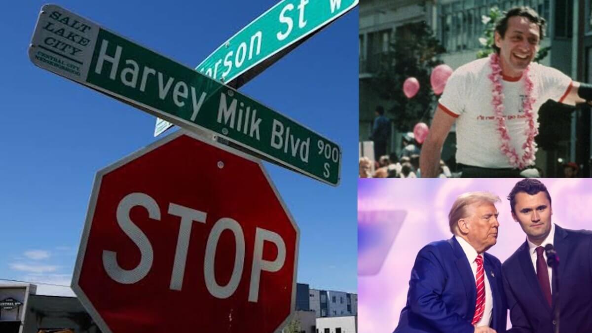 Nello Utah vogliono rinominare una strada intitolata ad Harvey Milk per intitolarla a Charlie Kirk
