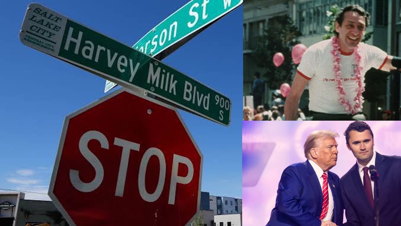 Nello Utah vogliono rinominare una strada intitolata ad Harvey Milk per intitolarla a Charlie Kirk