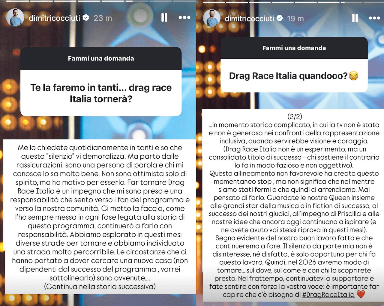 Drag Race Italia 4 si farà: "Nel 2026 avremo modo di tornare. Ce n'è bisogno" - Drag Race Italia 4 si fara - Gay.it