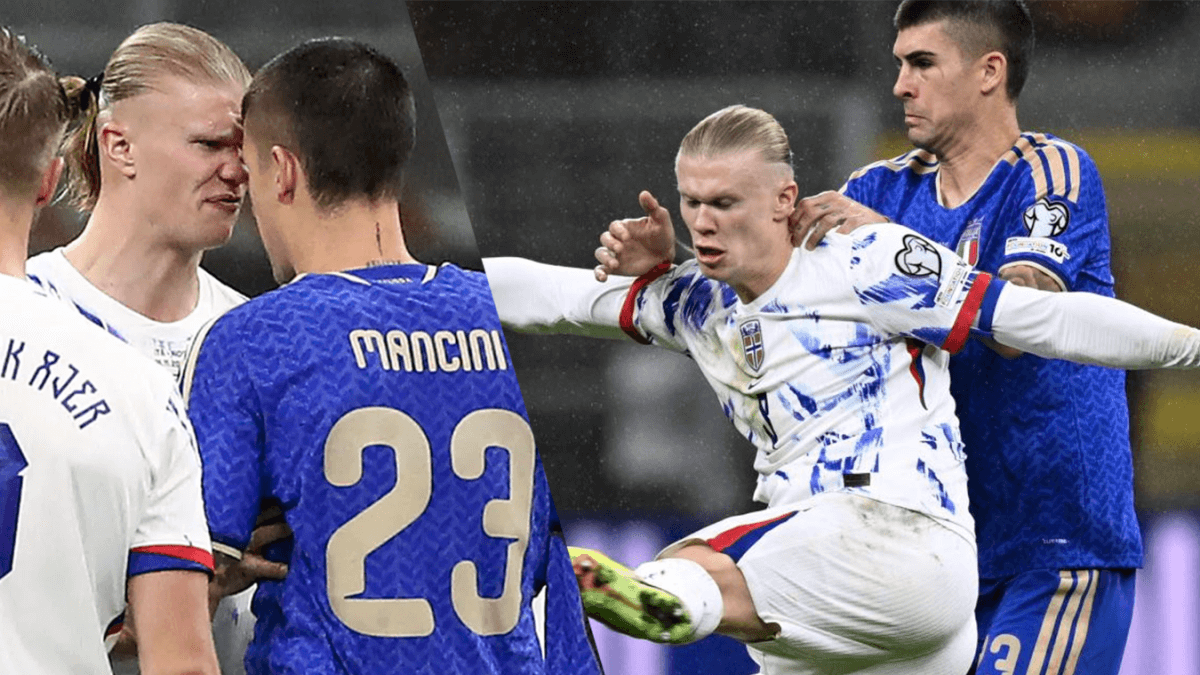 Calcio, Italia-Norvegia 4-1: “Mancini mi ha toccato il sedere”, il racconto di Haaland