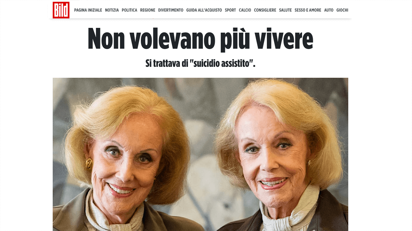 Le gemelle Kessler si sarebbe suicidate insieme secondo Bild.