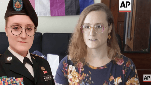 LeAnne Withrow, membro trans della Guardia Nazionale fa causa a Trump per il divieto di accesso al bagno delle donne - LeAnne Withrow - Gay.it
