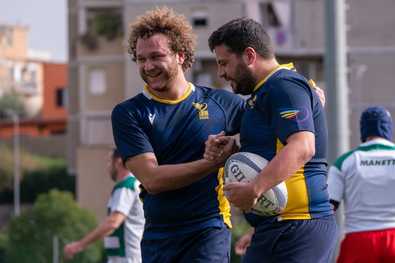 Prima storica sfida tra Libera Rugby Roma e Libera Rugby Milano, per uno sport sempre più inclusivo