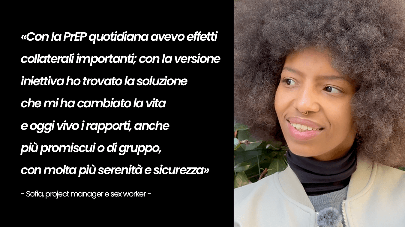 PrEP iniettabile bimestrale, la testimonianza di Sofia