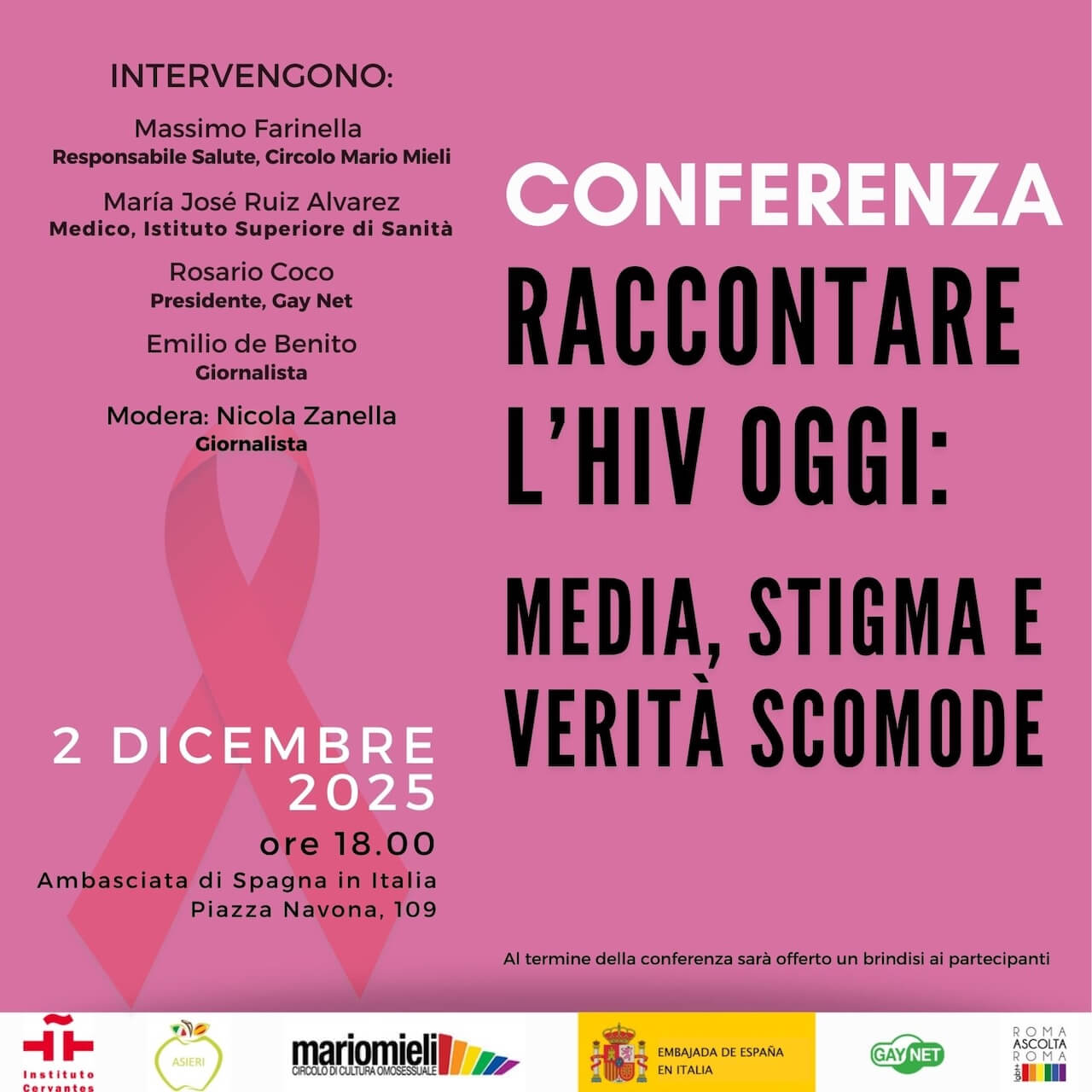 Raccontare l’HIV oggi: media, stigma e verità scomode all'Ambasciata di Spagna - Raccontare lHIV oggi media stigma e verita scomode - Gay.it
