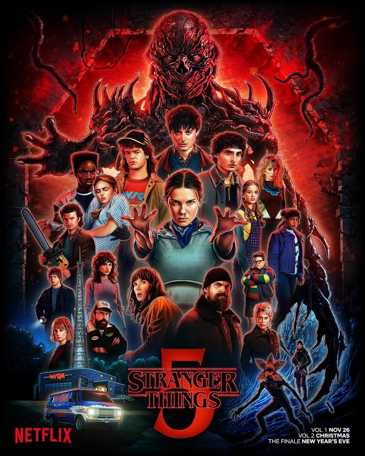 Stranger Things 5, Noah Schnapp: "È la stagione più gay di sempre" - Stranger Things 5 poster - Gay.it