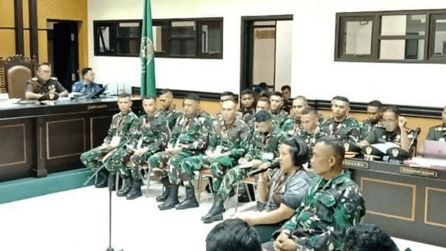 Processo per la morte di un soldato in Indonesia