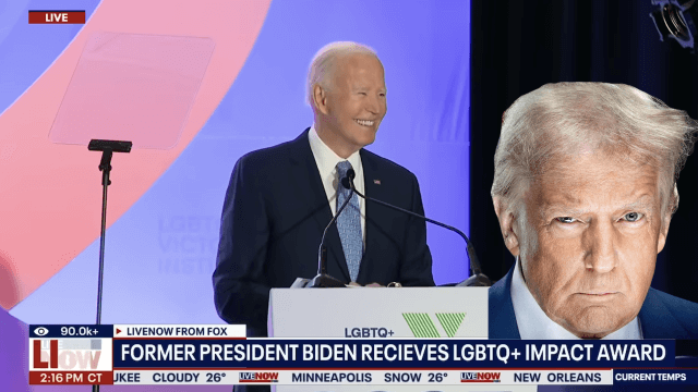 Joe Biden ritira un premio per il suo impegno a favore dei diritti e chiede alla comunità LGBTQ+ di reagire a Trump (VIDEO) - Joe Biden ritira un premio per il suo impegno a favore dei diritti e chiede alla comunita LGBTQ di reagire a Trump VIDEO - Gay.it