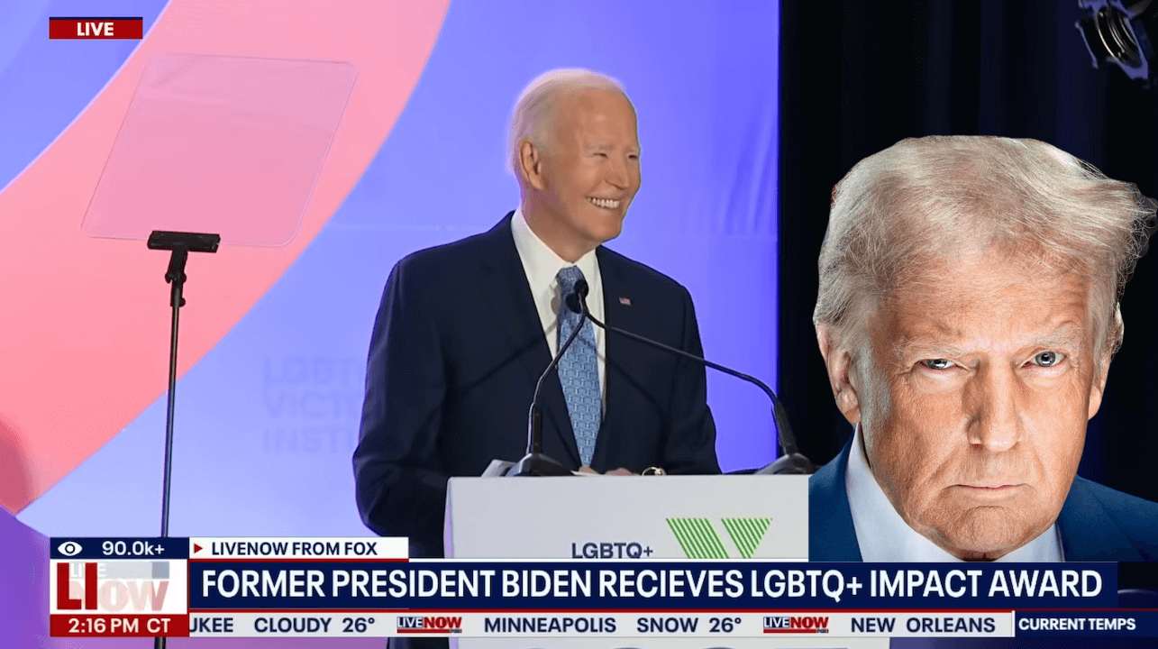 Joe Biden riceve il premio Stonewall per il suo sostegno ai diritti LGBTQ+ - Joe Biden ritira un premio per il suo impegno a favore dei diritti e chiede alla comunita LGBTQ di reagire a Trump VIDEO - Gay.it