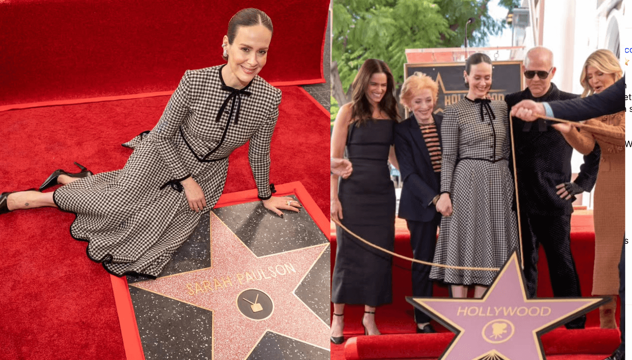 Sarah Paulson celebrata con una Stella sulla Hollywood Walk of Fame, il dicorso dell’amata Holland Taylor (VIDEO)