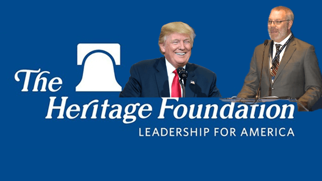 The Heritage Foundation, il think tank dell’estrema destra USA nomina un uomo che vuole criminalizzare l'omosessualità - The Heritage Foundation Scott Yenor e Trump - Gay.it