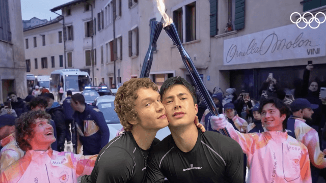 Heated Rivalry Mania anche alle Olimpiadi, Shane Hollander e Ilya Rozanov nel Multiverso di Milano Cortina 2026 (VIDEO) - Connor Storrie e Hudson Williams alle Olimpiadi - Gay.it
