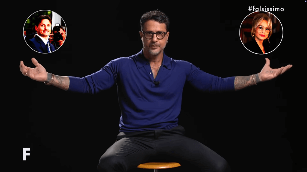 "Il prezzo del successo" parte 1: screenshot dal format "Falsissimo" di Fabrizio Corona.