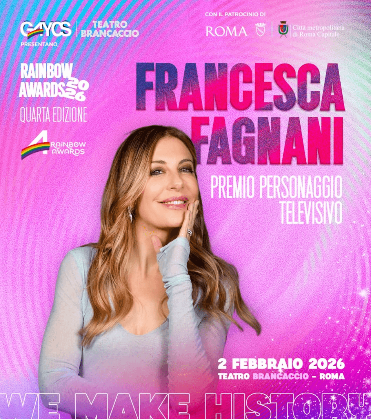 Rainbow Awards 2026, tutti gli ospiti e i premiati di una 4a edizione kolossal - Rainbow Awards 2026 Francesca Fagnani - Gay.it