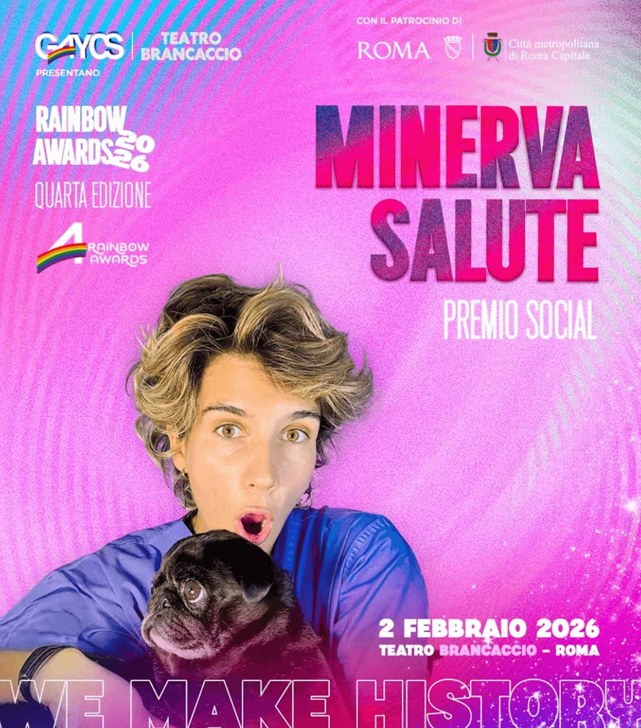 Rainbow Awards 2026, tutti gli ospiti e i premiati di una 4a edizione kolossal - Rainbow Awards 2026 Minerva Salute - Gay.it