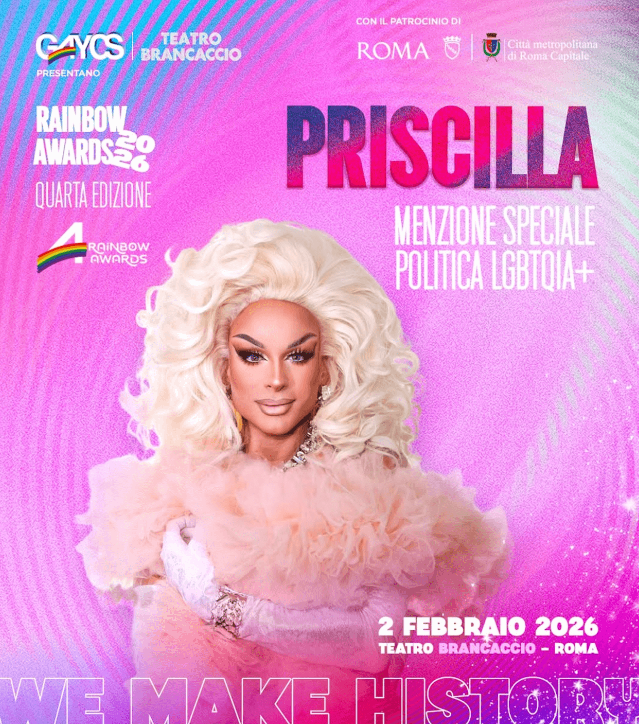 Rainbow Awards 2026, tutti gli ospiti e i premiati di una 4a edizione kolossal - Rainbow Awards 2026 Priscilla - Gay.it