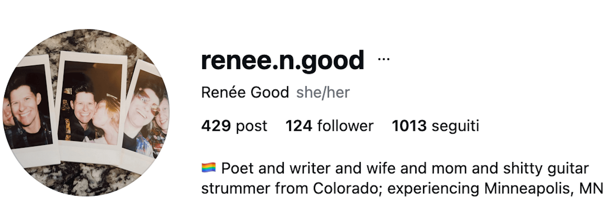 Renee Nicole Good ammazzata dalle milizie di Trump. Donna in lacrime, "hanno ucciso mia moglie" - Renee Nicole Good - Gay.it