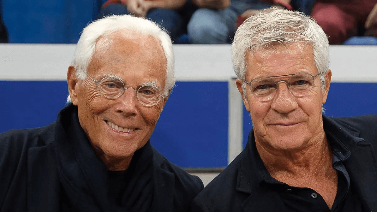 Giorgio Armani e Leo Dell'Orco