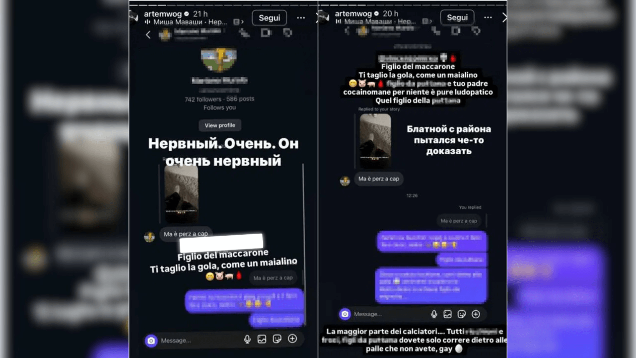 Artem Tkachuk, nuova bufera social: minacce di morte e insulti omofobi contro un follower - artem insulti - Gay.it