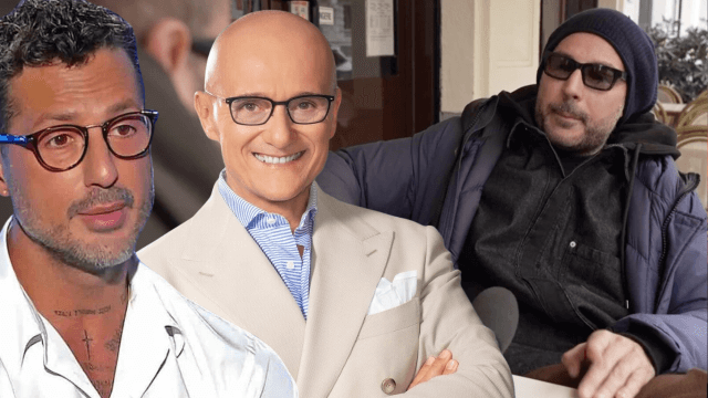 Fabrizio Corona, Alfonso Signorini e Daniele Interrante