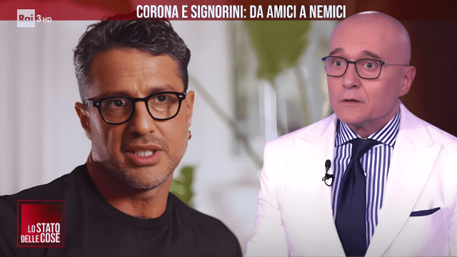 Alfonso Signorini e Fabrizio Corona