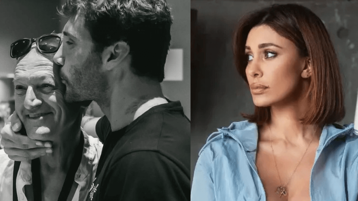 Stefano De Martino dice addio al padre Enrico: l’ultimo saluto con Belen Rodriguez e il figlio Santiago