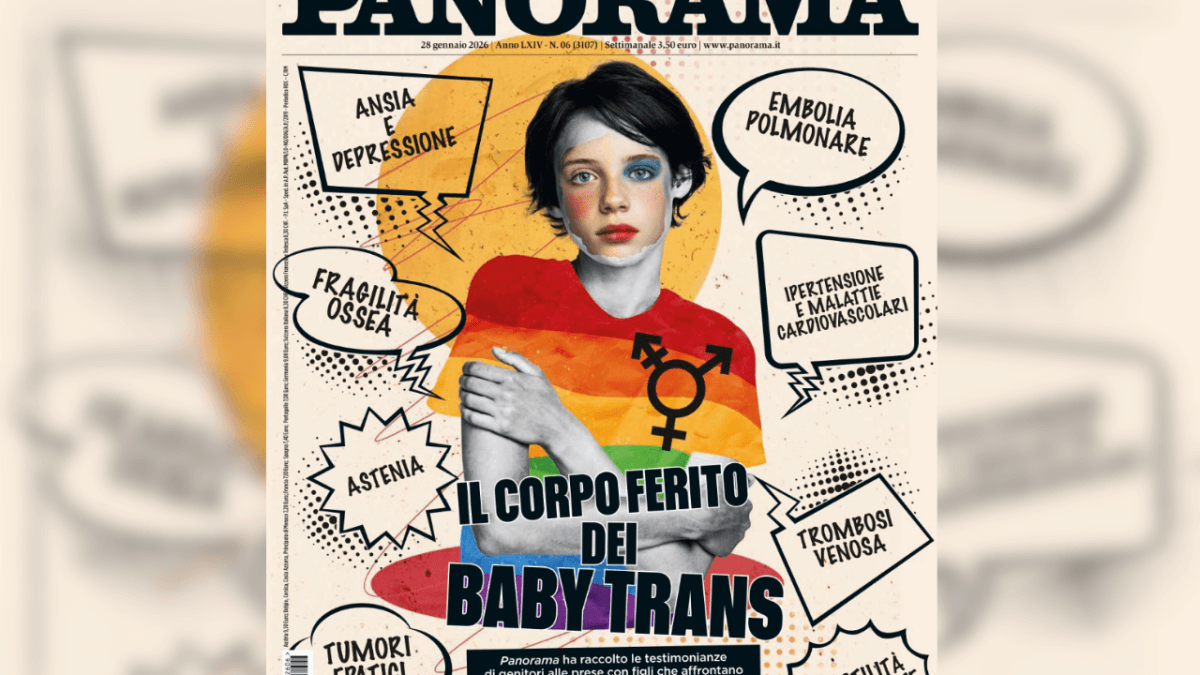 "Il corpo ferito dei baby trans": la nuova copertina di Panorama