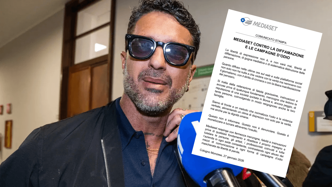 Mediaset risponde a Corona dopo Falsissimo, il durissimo comunicato: “Non è informazione, è lucro sull’insulto”, nuove azioni legali all’orizzonte
